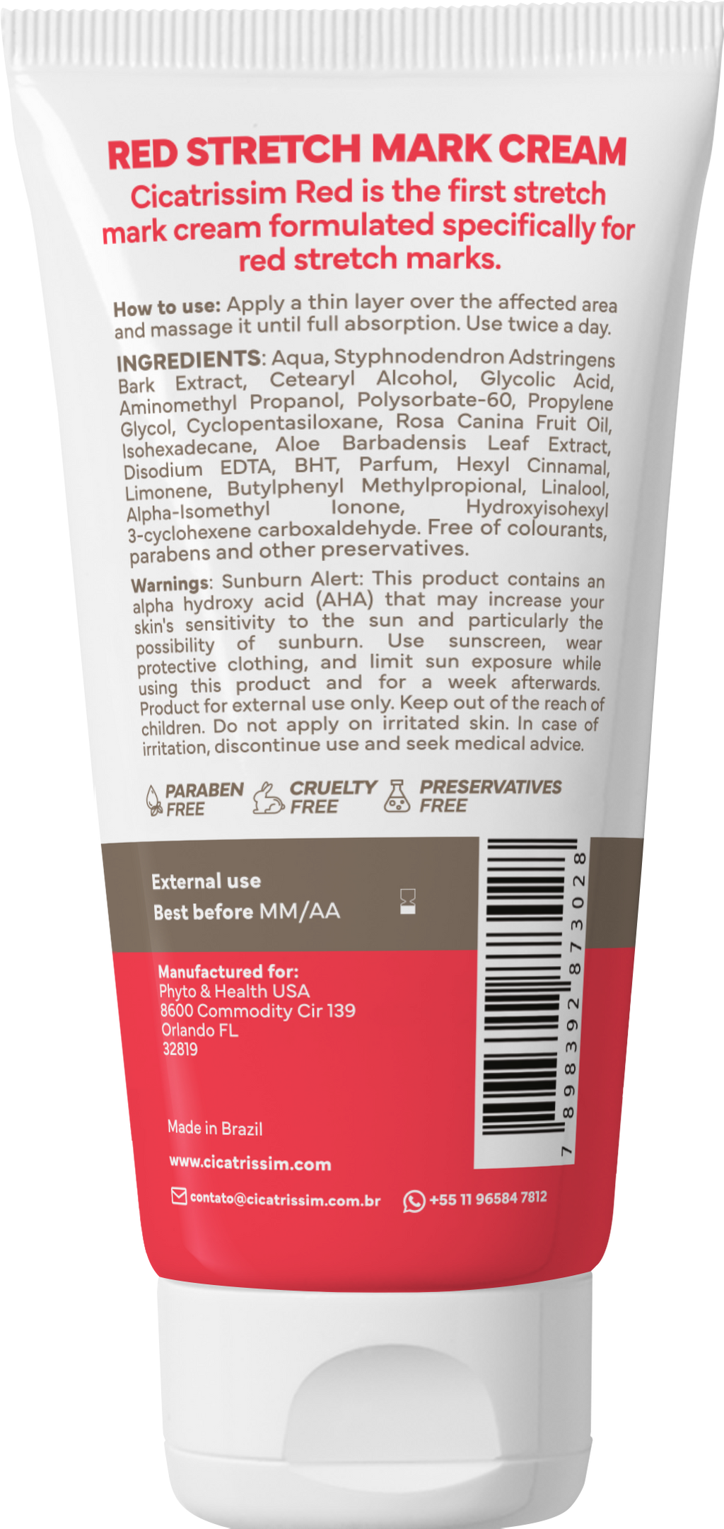 Cicatrissim RED™ – Targeted Treatment for Red & Recent Stretch Marks