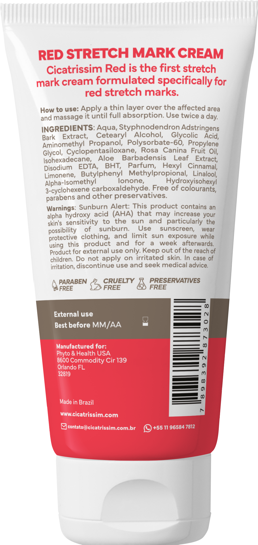 Cicatrissim RED™ – Targeted Treatment for Red & Recent Stretch Marks